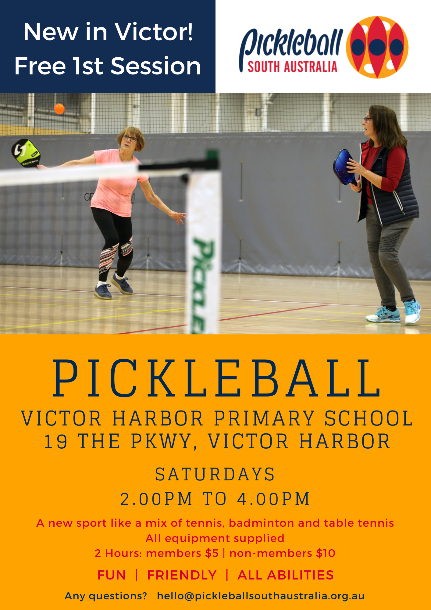 Pickleball at Victor Harbor Power FM SA